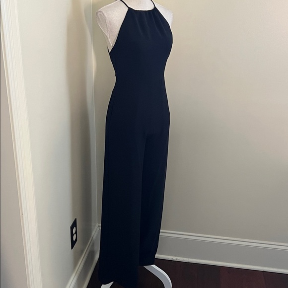 🆕 1.STATE Women's Open-Back Halter Wide-Leg Jumpsuit - Picture 6 of 16